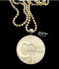 Custom 10K Yellow Gold "C Tha DJ" pendant/necklace